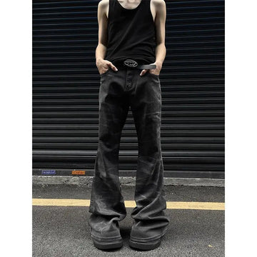 American autumn high street straight leg jeans for men and women trendy hiphop retro personality loose and wide leg casual pants